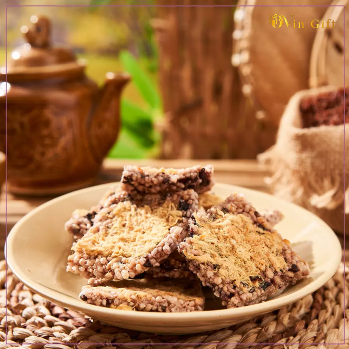 cơm cháy gạo lứt chà bông cơm cháy gạo lứt chà bông